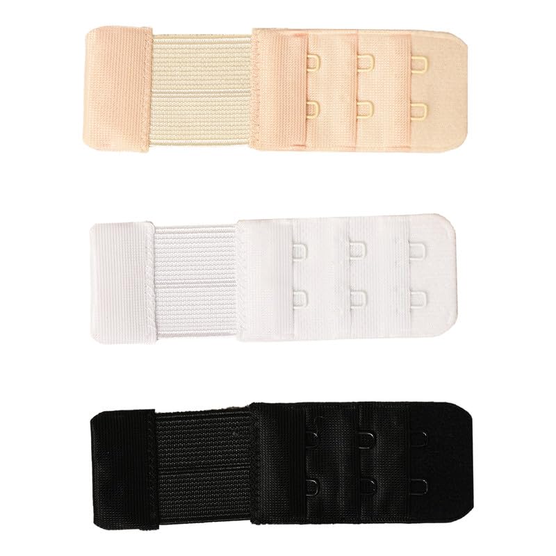 Bra Hook Extender-2 Hook - 3 Eye (With Extra Elastic) For Women|Girls (Free Size) Combo Pack-image-42