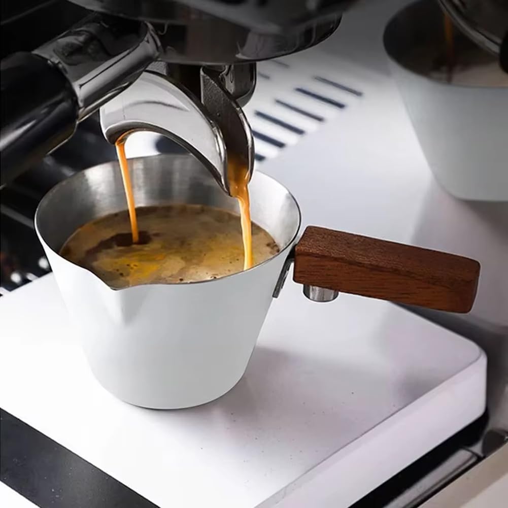CTRLZS Measuring Cup withScale Stainless Steel Coffee Pouring Cup,Tool forPrecision Coffee Making A