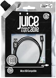 Juice Micro USB Charge and Sync Cable, 1.5M - Black