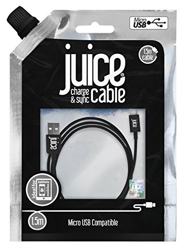 Juice Micro USB Charge and Sync Cable, 1.5M - Black