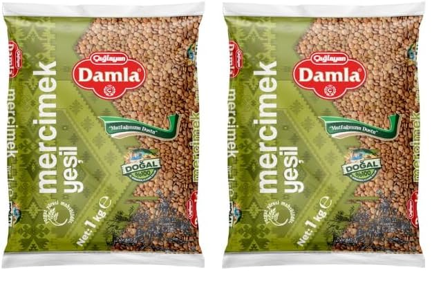 Damla Yeşil Mercimek 5 kg (2 paketi)