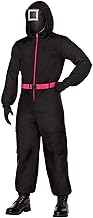 Spirit Halloween Squid Game Kids Black Guard Costume, Officially Licensed