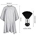 FEBSNOW Professional Hair Cutting Cape with Neck Duster Brush, Salon Barber Cape, Hair Cutting Accessories (Stripe)…