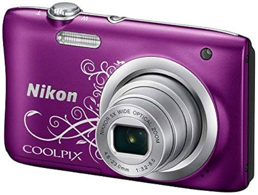 【動作良好】ニコン Nikon COOLPIX A100 Nikon Coolpix A100 20MP Câmera Digital - Púrpura | Amazon.com.br