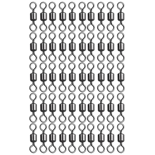 Emerillones para – 50 piezas emerillones con mosquetón para – Anillos en forma de 8 para mar y agua