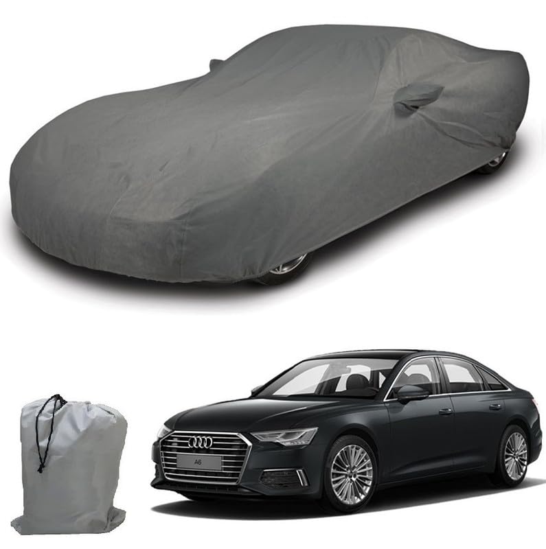 Image of ARCUATE Triple Layer Custom fit Car Body Cover for Audi A6 |Top Layer Dustrproof | Middle Layer Waterproof | Bottom Layer Scratch Protection | Outdoor Indoor Fabric