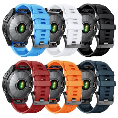 Bracelet 22mm Quickfit en silicone pour Fenix 8 et Fenix 7/6/5