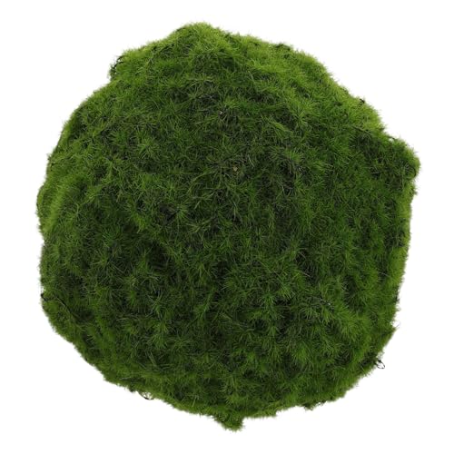 Ciieeo Realistic Faux Moss Ball Decorative Topiary Sphere for Home Garden and Store Displays Lightweight Easy to Install Greenery Decoration