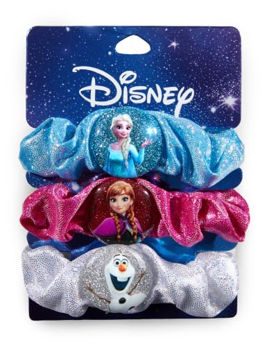 Disney Frozen Elsa &amp; Anna Satin Hair Scrunchies Girls Hair Ties No Damage