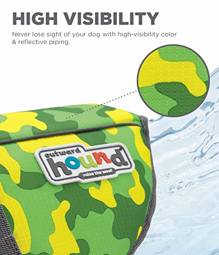 image for Outward Hound Granby Splash Camo Dog Life Jacket, Large, Large (Chest 