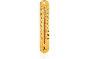 Large 10.5-Inch Vertical Thermometer: Track the Temperature with Precision