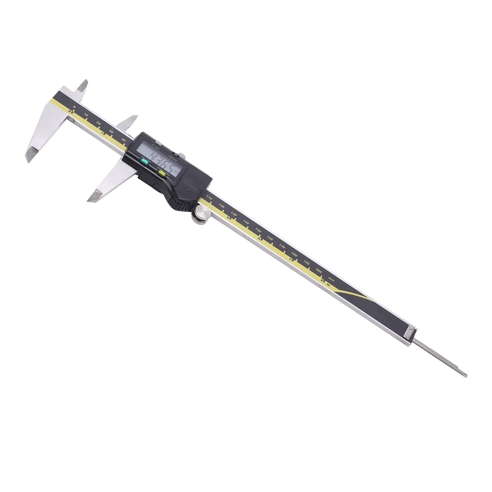 Calibrador Digital Electrónico de 200 Mm, Herramienta de Medición Precisa de Calibrador Vernier con Pantalla LED, Estuche Portátil para Material de Acero