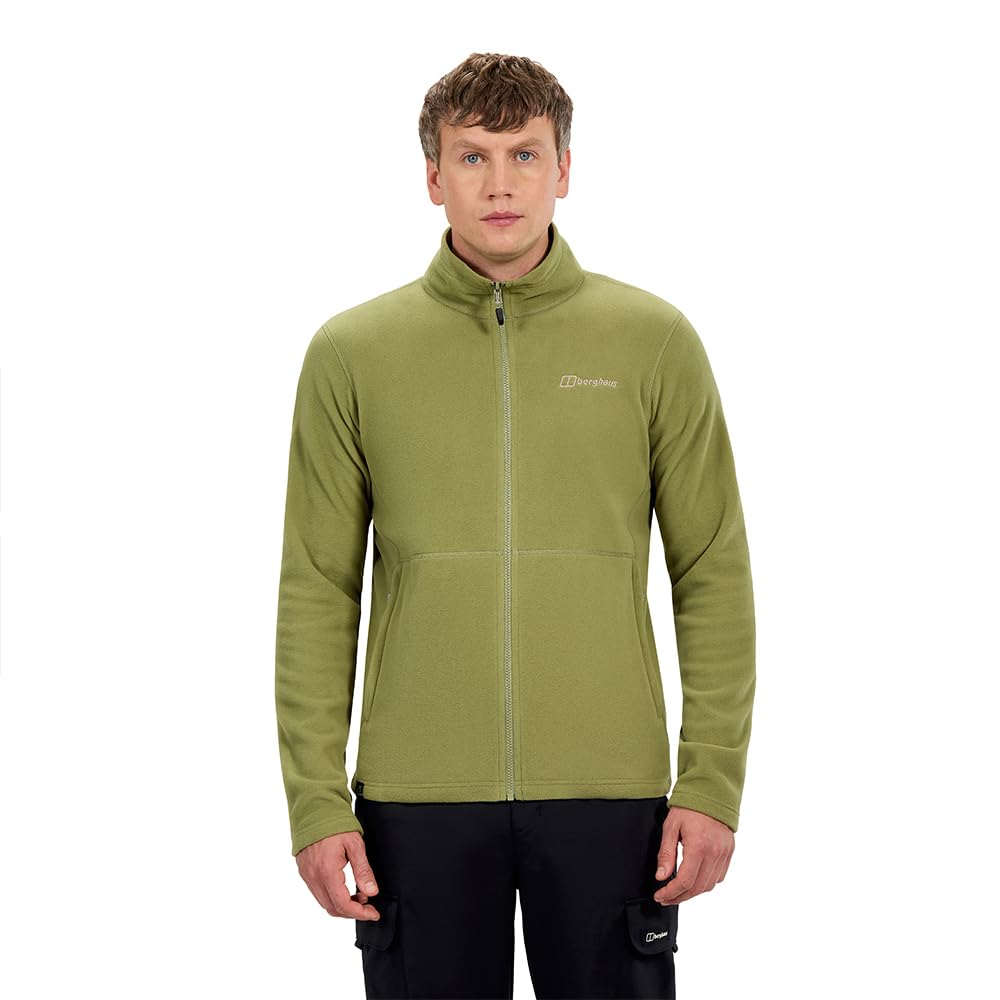 Berghaus Men's Prism Micro Polartec Fleece Full Zip Jacket Fleece Full Zip, Green, 2XL