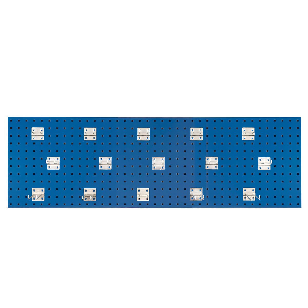 BiGDUG Tool Panel & Hook Set - Louvre Panel Kit 456H x 1482W x 20D mm - Tool Hooks Storage Wall Mounted - (Kit 2) 15x Hooks