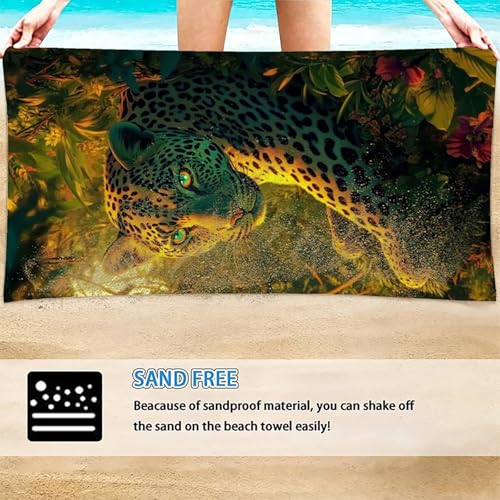 Serviette microfibre plage anti-sable grand format séchage rapide - 6