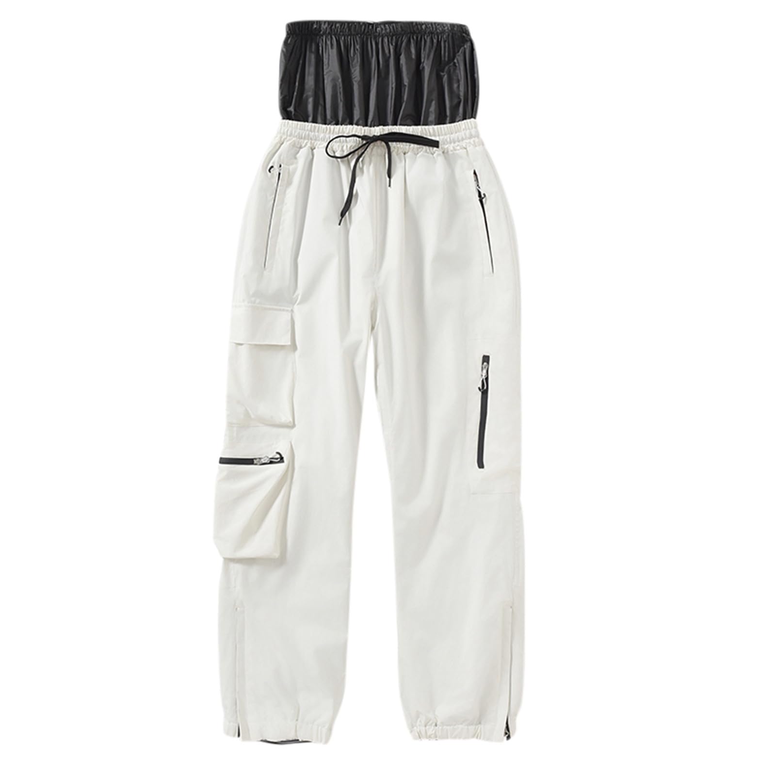 Sunnyuk Pantaloni da Neve Uomo Tuta da Neve Snowboard Pantaloni Impermeabile Invernale Pantalone Taglie Forti Curvy Salopette Termici Sci Elasticizzati Montagna