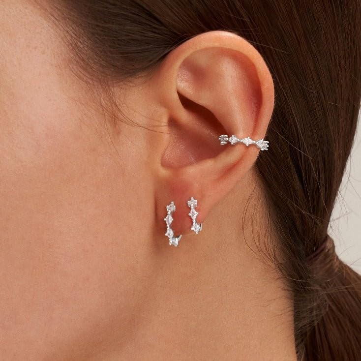 Cubic Zirconia Earrings Studs, Small Hoop Earrings for Women, Chunky Gold Earrings, Stud Earrings for Women, Gold Huggie Earrings for Women, Earring Sets for Multiple Piercing2