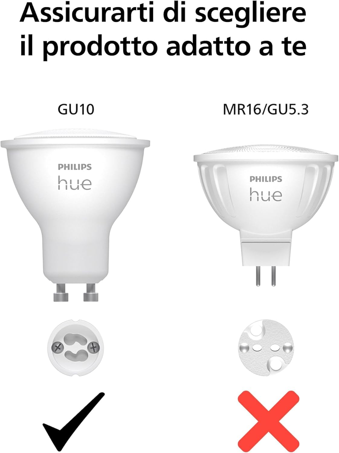 Philips Hue Starter Kit, Con Hub Bridge Pro, 3 lampadine smart GU10 e Smart button, Lampadine intelligenti con luce bianca e colorata, Luci smart compatibili con Alexa, Google Assistant e Apple Home