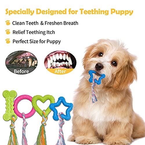KIPRITII-18-Pack-Super-Value-Puppy-Toys-Puppy-Teething-Chew-Toys-with-Rope-Toys-Dog-Bite-Toys-and-More-Squeaky-Toys-for-Small-Dogs