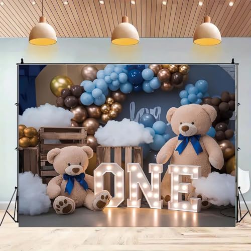 Fondo decorativo globo aire caliente 7x5 pies miniatura 3