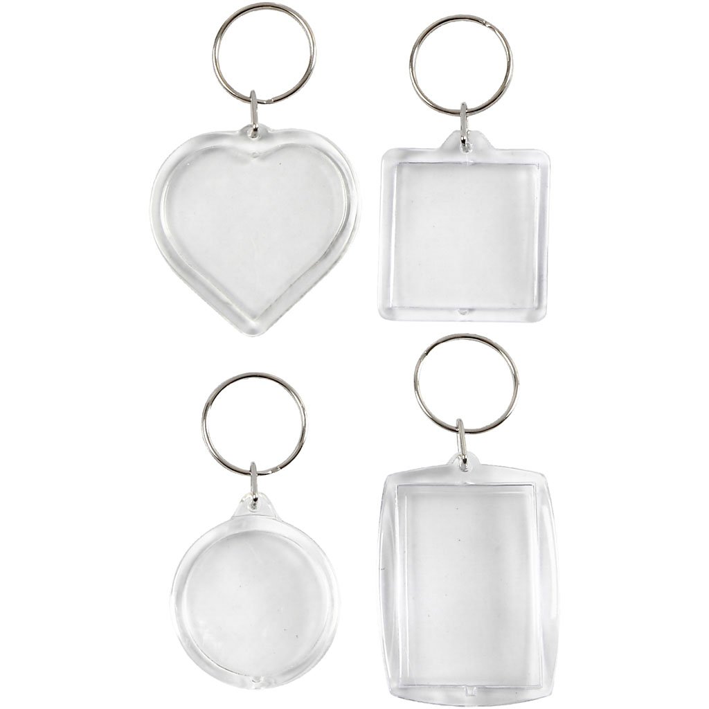 keychain transparent 4 pcs