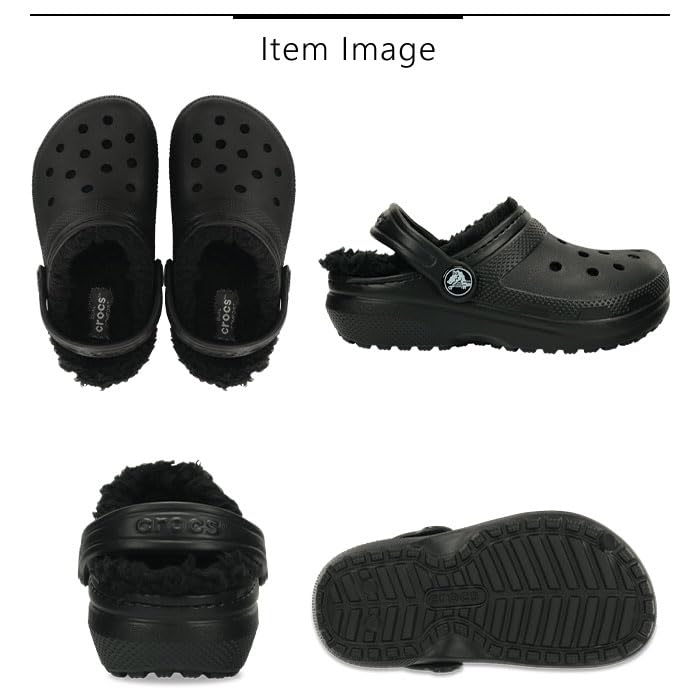 Image of Crocs Kids Classic Lined Clog, Mushroom Bone, 6 US