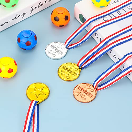 12 Médailles d'Or de Gagnant d'Enfants en Plastique Médailles d'Argent Médailles de Bronze, Médailles de Récompense de… - Image 6