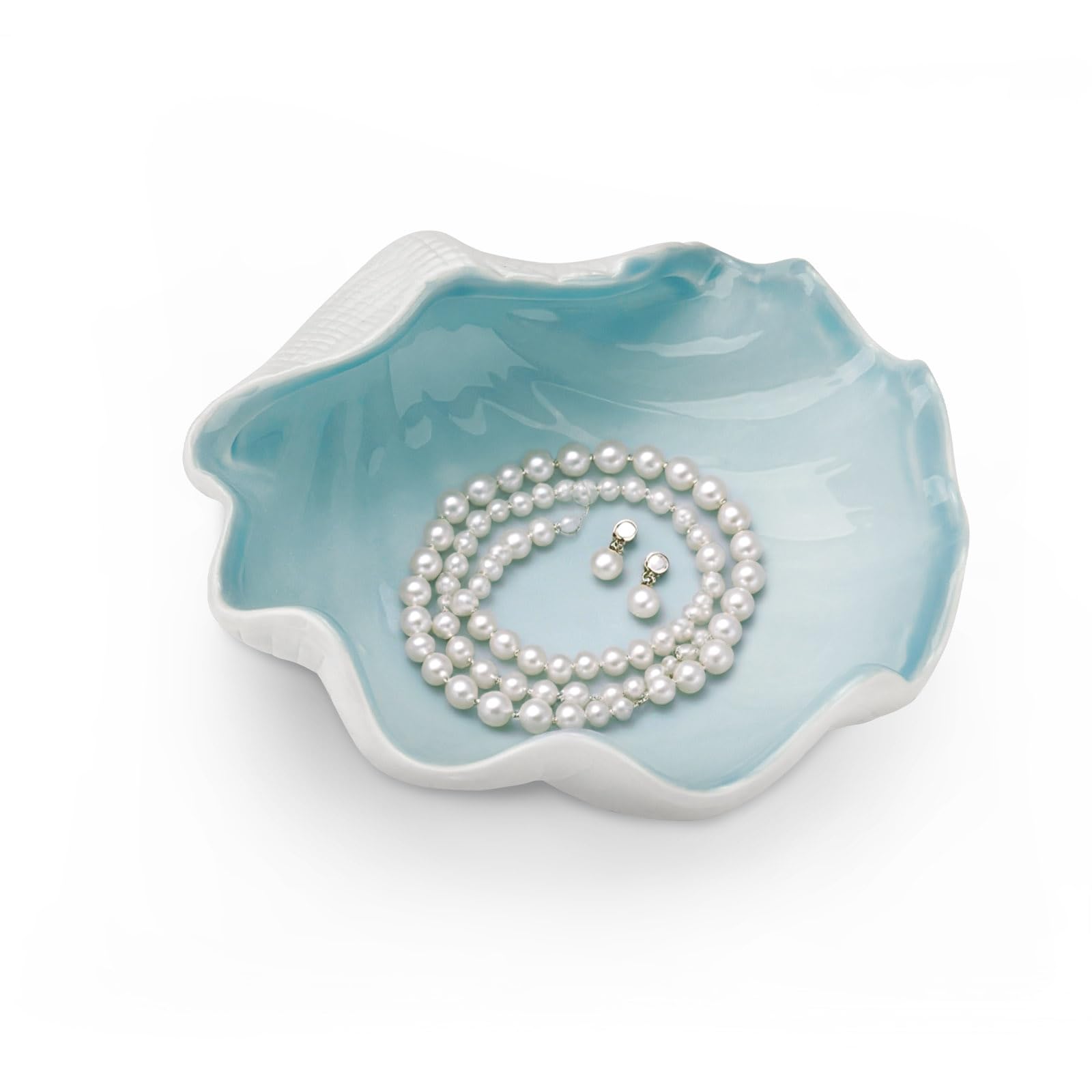 Yitexin B Conch Trinket Dish, Ring Coastal Jewelry Tray Organizer Holder, Ocean Seashell Owl Plate Cute Each Decor For Edroom Athroom Home Earrings Necklaces Racelet (B)
