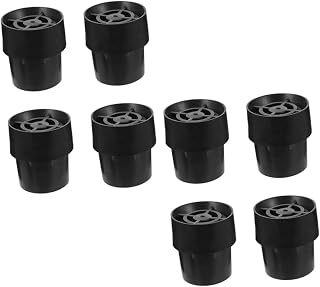iplusmile 8 Piezas Alfombra Antideslizante Almohadilla Cubierta de trampolín Adulto piernas Piezas de Repuesto de trampolín Accesorios de Piezas de trampolín emulsión Negro
