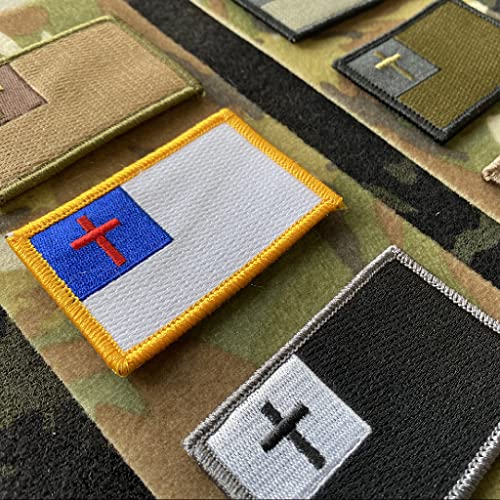 Tactical Christian Flag - ACU (Silver/Black)