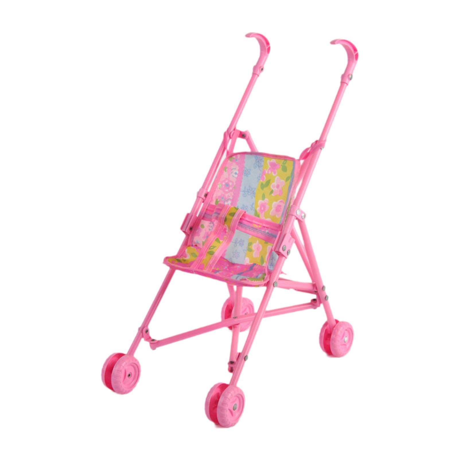 Baby Stroller Toy Pink Supplies Trendy Interactive Toy for Kids Little Girls Height 42 cm|Baby|Toys for Baby|Developmental Baby Toys|Package Includes:1 Baby Doll Stroller-image-39