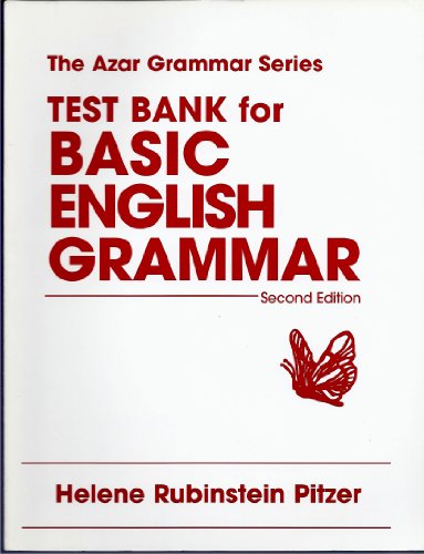 Test Bank for Basic English Grammar 013788480X Book Cover