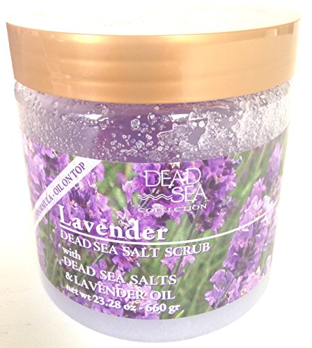 Dead Sea Lavender Salt Scrub w/ Dead Sea Salts & Lavender Oil 23 ounce