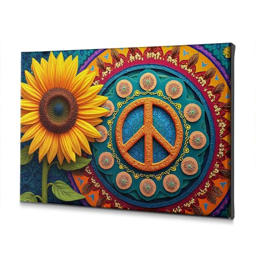 Toile murale de salle de bain au style mandala pour un rituel bien-être