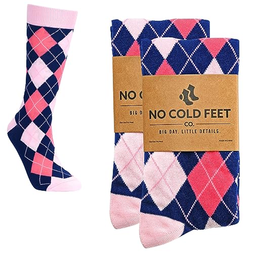Fun Pink Colorful Novelty Socks for Men for Dress Casual Formal Groomsmen Wedding, 2 Pack