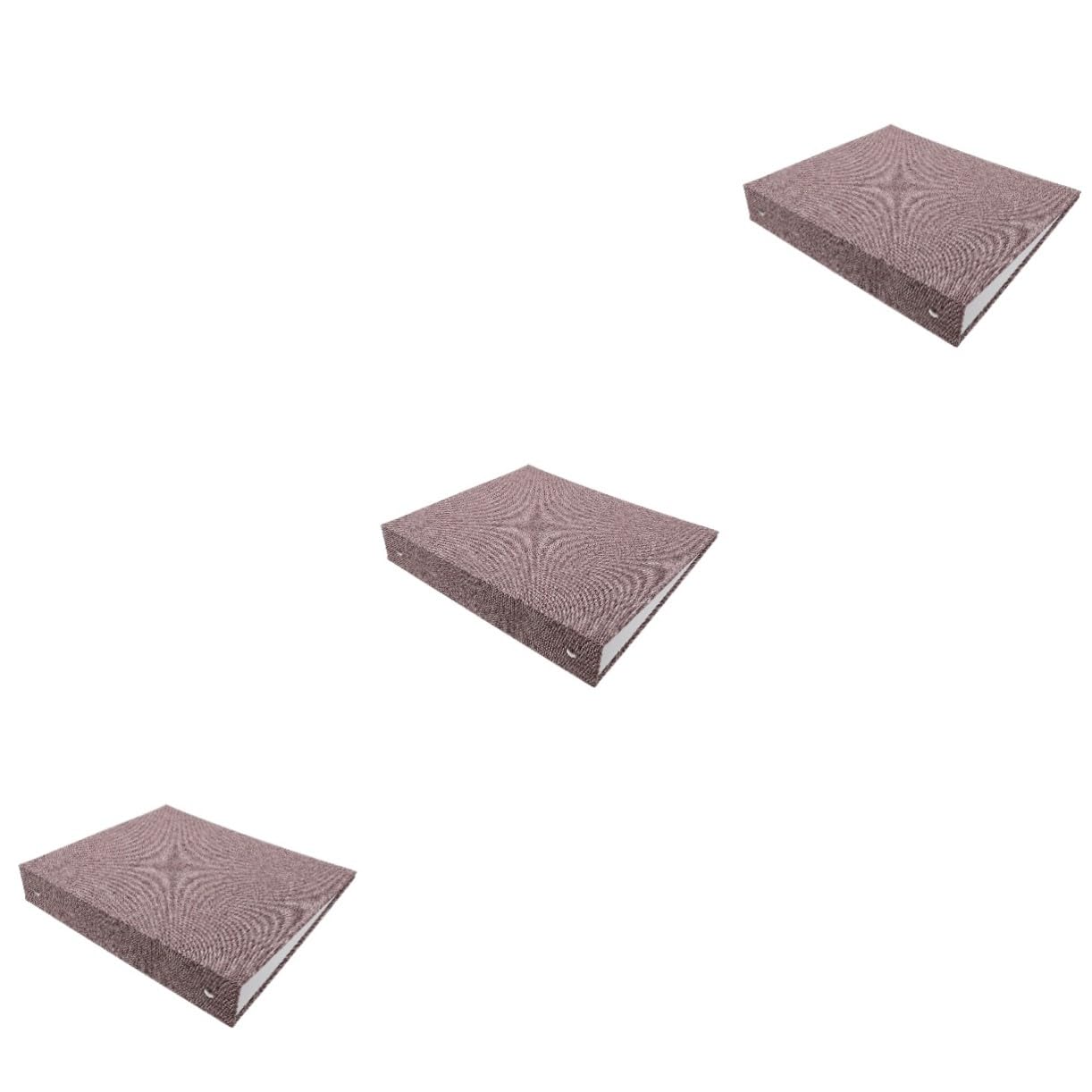 3 Stück Ring Binder Cover aus Strapazierfähigem Stoff Leicht Rutschfest Nachfüllbar Schutzhülle für Lose Geeignet für Studenten Büro und Schule Tiefgrau