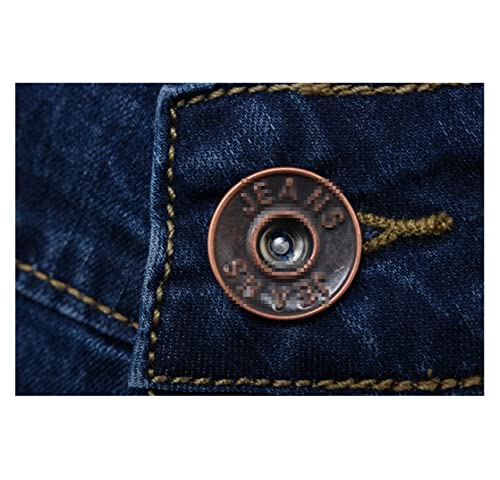 Short en jean homme stretch slim décontracté bleu KEHAIOO - 4