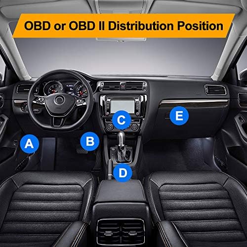 ssontong OBDII OBD Power Cable for Dash Cam, OBD Power Cable Mini USB Power Adapter Hardwire Charger Cable 24 Hours Surveillance - 16Pin Universal OBD Power Cable for Dash Camera GPS DVR Tablet E-dog