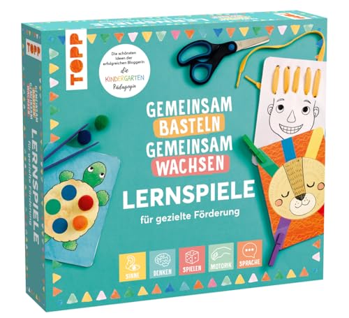 TOPP Gemeinsam basteln, gemeinsam wachsen - Lernspiel-Box für gezielte Förderung. Die Lernspiel-Box von der erfolgreichen Bloggerin: die Kindergarten-Pädagogin. Mit Lernspielen und Anleitungsbuch
