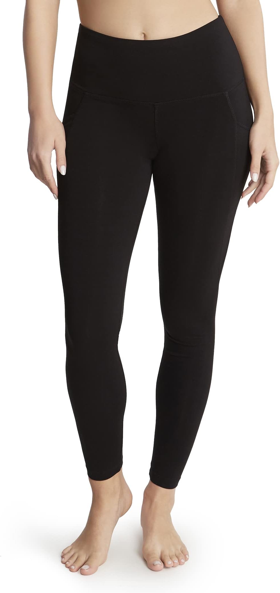 Women's Cotton Stretch Basic Ankle Legging with Side Pocket