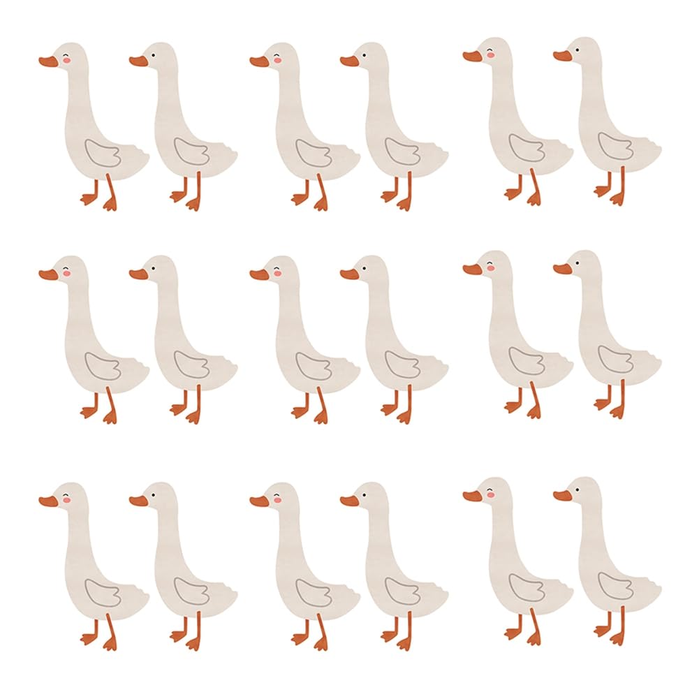CTRLZS Wall Stickers Cute Goose Duck Waterproof PVC Decal Funny Animals Art Decorations for Nursery Bedroom Murals Wall Decor