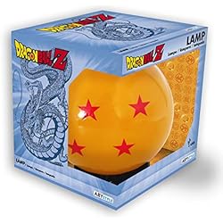 Lampara Bebe Goku Dragon Ball Z - Bola de cristal de luz espía (4 estrellas, cable USB), color naranja