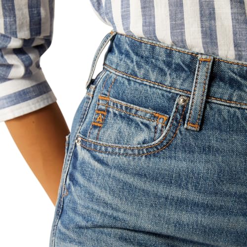 ARIAT Women's Ultra High Rise Tomboy Relaxed Jazmine Straight Leg Jeans4