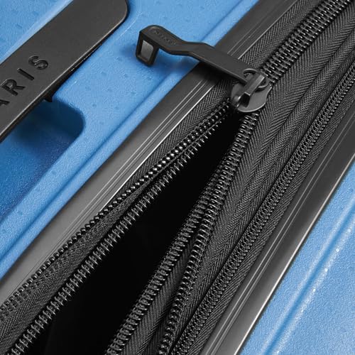 DELSEY Paris - Belmont Plus MR (Recyceltes Material) - Hartschalen-Kabinenkoffer 55 cm x 35 cm x 25 cm - 34 L - S - Zinkblau – Ansicht 9