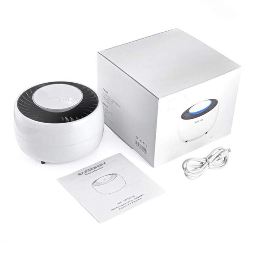 Mosquitor Lampe Smart LED Fliegenkiller USB Inhalated Mosquito Killer UV Violettes Licht Stiller Betrieb Keine Strahlung Und Keine Toxizität Für Kleinkinder Kinder Schwangerschaft White