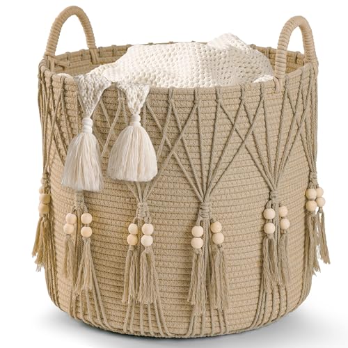 Blanket Basket for Living Room Decor Storage Basket for Toy