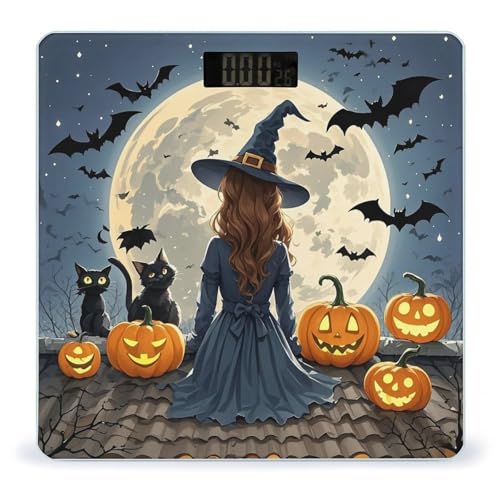 Balaza digital Roof Black Cat Pumpkin vidrio templado