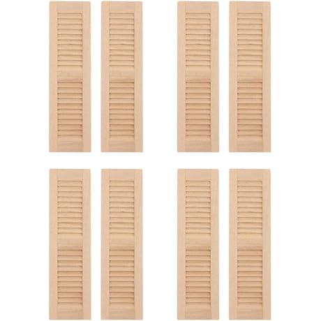 DYNWAVE Dollhouse Siding: Miniature Wood Shutters for a Lifelike Haven