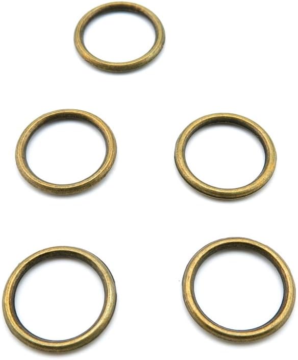 390 Pieces Jewelry Making Findings Antique Bronze Charms Craft Lots Repair Supplies Supply B6MS2 Jump Rings 19mm