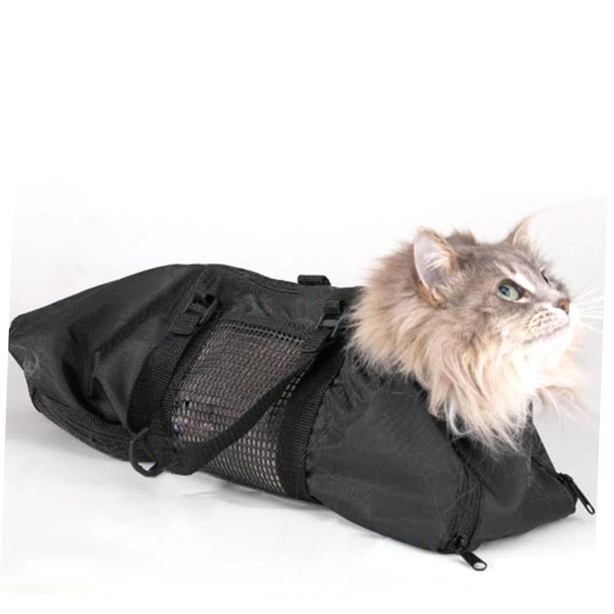 Levemolo Daily Use Cat Grooming Bag Pet Carrying Bag Mesh Breathable Oxford Cloth for Bathing and Nail Trimming